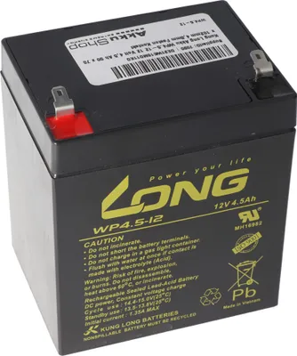 Produktbild von Kung Long Akku WP4.5-12 12 Volt 4,5 Ah 90 x 70 x 102mm 4,8mm Faston Kontakt