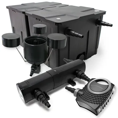 Obrázok produktu pre Sada:filter pre jazierka 60000l 36W UVC odkalovač pre jazierka 80W čerpadlo pre jazierka skimmer