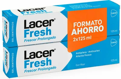 Immagine prodotto di Dentifricio per alito fresco Lacer LacerFresh 2 x 125 ml