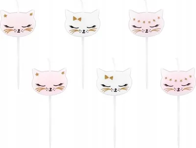 Produktbild von PartyDeco SCS-4, Kerzen, Schwarz, Gold, Pink, Weiß, 6 Stück(e)