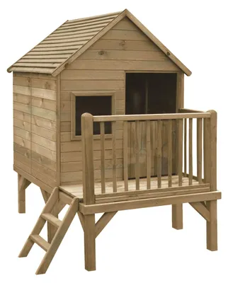 Produktbild von SOULET Spielhaus Winny Gartenhütte Holzhaus Kinderspielhaus Outdoor für 3Kinder