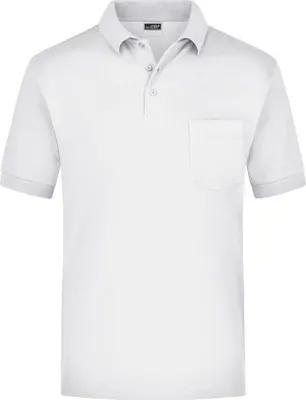 Produktbild von Klassisches Piqué Polohemd mit Brusttasche white, Gr. 3XL