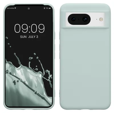 Produktbild von kwmobile Handyhülle für Google Pixel 8 Hülle - TPU Case - Kabelloses Laden - Schutzhülle Cover in Cool Mint