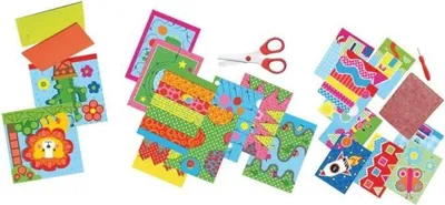 Produktbild von SES Creative J'Apprends a Découper, Mosaike Bastelset, Stanzen, ab 3 Jahren, Gemischt