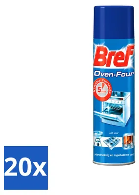 Produktbild von 20 x Bref Backofen-Spray gegen hartnäckiges und eingebranntes Fett 450 ml - Vorteilspackung - 20 Stücke