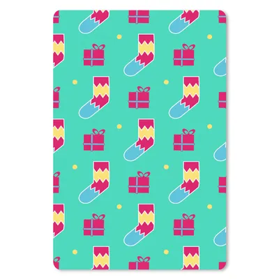 Produktbild von MuchoWow® Mauspad Mousepad Socken - Geschenk - Schnittmuster 18x27 cm - Mousepads - Maus Mat - Pad - Mausunterlage