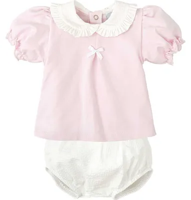 Immagine prodotto di BABIDU, set per neonata, composto da maglietta a maniche corte, colore rosa, confezione da 2