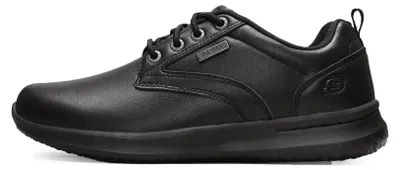 Produktbild von Skechers Delson Antigo 65693-BBK Herren-Sneaker in Schwarz – wasserdicht
