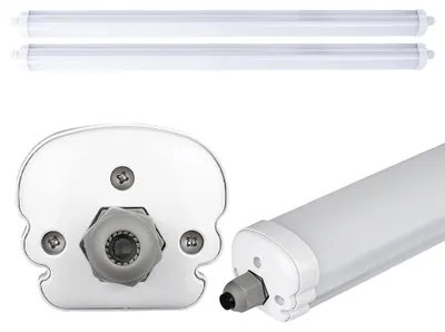 Produktbild von 2er Set LED Wannenleuchte, 4320 Lumen, neutralweiß, L 120 cm