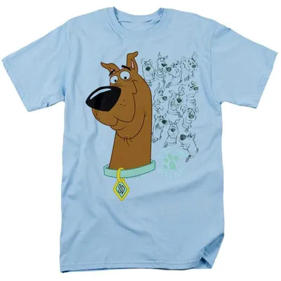 Immagine prodotto di Maglietta "Evoluzione di" di Scooby Doo, unisex, per uomo/donna, modello TV38951 (taglia S), colore azzurro chiaro