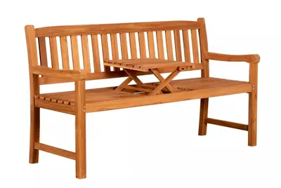 Produktbild von deVries Gartenbank "WOODIE" Trend Butler 160 aus Teakholz Basic 160x57x94 cm