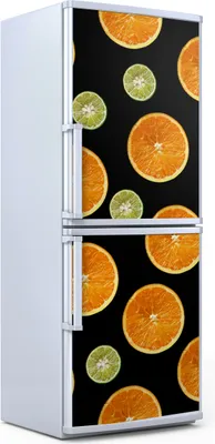 Produktbild von Kühlschrankdekoration 70x180 cm Aufkleber auf dem Kühlschrank - Farbige Früchte