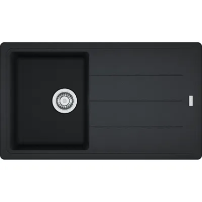 Immagine prodotto di Franke Basis BFG 611-86 lavello da incasso Fragranit Onyx cestello per setaccio - valvola eccentrica