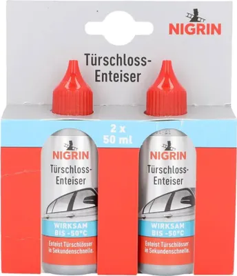 Produktbild von NIGRIN Türschloss-Enteiser 2 x 50 ml Elektronik - Frostschutz, schnelle Wirkung, schützende Formel