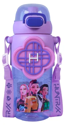 Productafbeelding van KPop Waterfles met Rietje en 3D Design 600ml