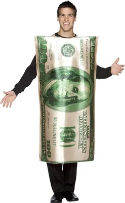 Produktbild von 100 Dollar Schein Kostüm