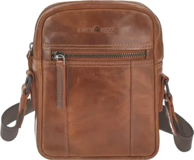 Produktbild von Greenburry Umhängetasche Leder Newport Herrentasche hellbraun