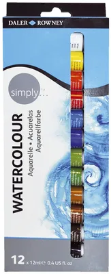 Produktbild von Daler-Rowney Simply Aquarell Set, 12 x 12 ml