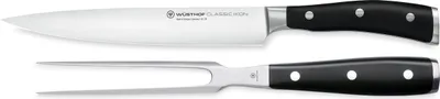 Produktbild von Wüsthof Classic Ikon Tranchierbesteck mit 2 Artikeln
