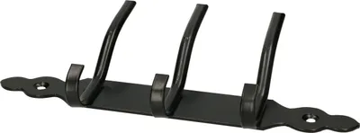 Produktbild von KOTARBAU® Metall-Garderobenhaken mit 3 Kleiderhacken für Wandmontage Solide Schwarz