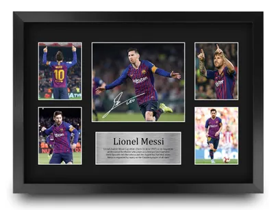 Produktbild von Solidchoice – Lionel Messi, A3-er Druck mit Unterschrift – FC Barcelona