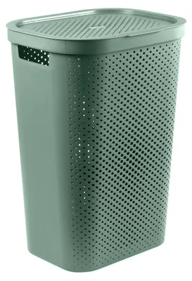 Obrázek produktu pro Box na prádlo Curver Infinity dots 60L zelený - recyklovaný plast