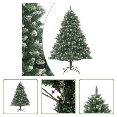 Produktbild von The Living Store Künstlicher Weihnachtsbaum mit Ständer 180 cm PVC