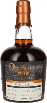 Produktbild von Dictador BEST OF 1987 ALTISIMO Colombian Rum 30YO/010317/EX-W278 43% Vol. 0,7l