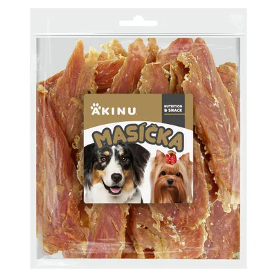 Obrázek produktu pro Akinu MASÍČKA Kuřecí stripsy pamlsek pro psy 300 g