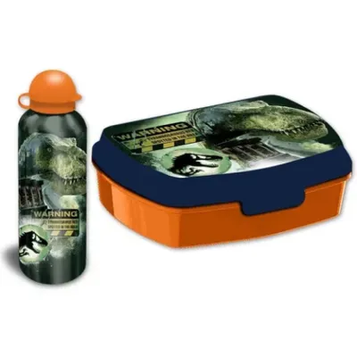 Obrázok produktu pre Hliníkový Bidon Set + Raňajková Taška Jurassic World Jp00016 Kids Euroswan