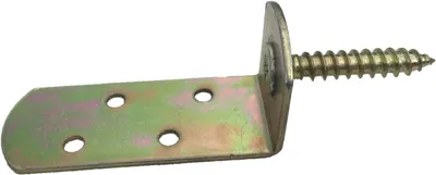 Imagen del producto de Clips de fijación de acero galvanizado, 20 unidades, 8x45 mm, para cercas de madera
