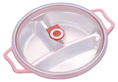 Produktbild von TRANKIELO® - Multifunktionelles Mikrowellenbord - 1,3 Liter - Edelstahl - Mikrowellen- und spülmaschinenfest