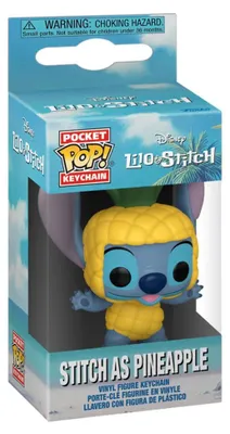 Produktbild von FUNKO POP! KEYCHAIN Stitch as Pineapple, Schlüsselring, Mehrfarbig, Vinyl, Lilo & Stitch, 102 mm, Box