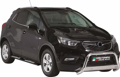 Zdjęcie produktu dla Progi boczne ze stali nierdzewnej do Opel Mokka 2012-2016 czarne
