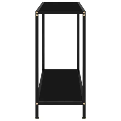 Obrázok produktu pre vidaXL Konzolový stôl Black 80x35x75 cm Tvrdené sklo