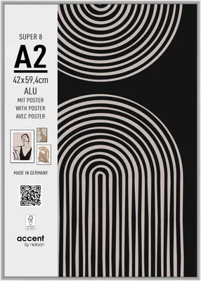 Produktbild von accent by nielsen Aluminium Bilderrahmen Super 8, 42x59,4 cm, Silber matt