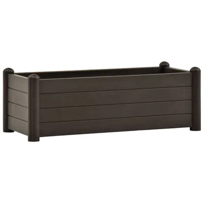 Immagine prodotto di vidaXL Letto da giardino rialzato PP Mocha 100x43x35 cm