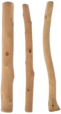 Treibholz-Stäbe, 3 Stück, 35 cm, braun, Deko-Holz