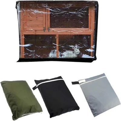 Produktbild von Wasserdichte Hundebox Abdeckung 210D Oxford Schwarz 122x50x105cm