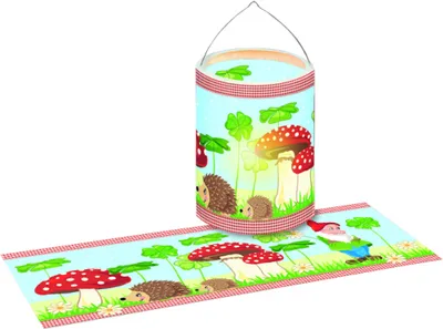 Produktbild von Laternenzuschnitte Glückspilze Transparentpapier 115g/qm 20x50cm VE=25 Blatt
