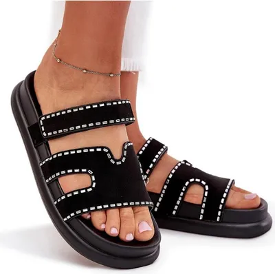 Produktbild von Damen Sandalen Mit Dekoration Auf Der Plattform Schwarze Delyna 36