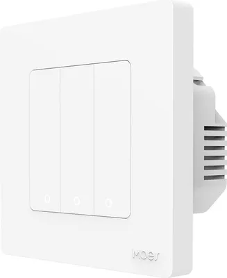 Produktbild von MOES ZS-SR-EU3, Zigbee, 3Gang, Weiß