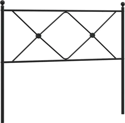 Produktbild von vidaXL Ersatz-Kopfteil Metall Schwarz 100 cm