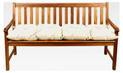 Produktbild von Bankauflage Stuhlkissen für Hollywoodschaukel Garten (160x60, Creme)