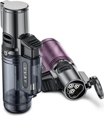 Zdjęcie produktu dla Zapalniczka Storm Jet Flame Butane do wielokrotnego napełniania 3 płomienie 2 szt