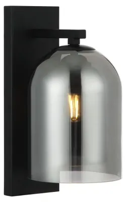 Zdjęcie produktu dla Kinkiet ELARIS czarny 1xE27x15W metal wym:31x15x19cm IP20 Light Prestige