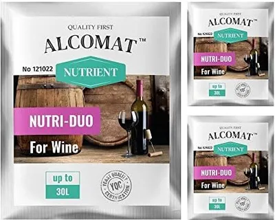Zdjęcie produktu dla Pożywka dla drożdży Składnik odżywczy ALCOMAT NUTRI-DUO Składnik odżywczy z tiaminą Alkohol Drożdże fermentacyjne Zestaw 3 sztuk