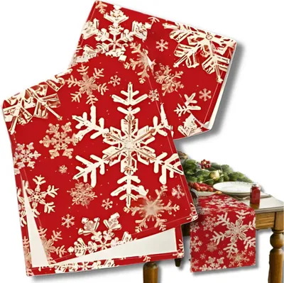 Produktbild von Weihnachtstischläufer-Tischdecke mit Sternen