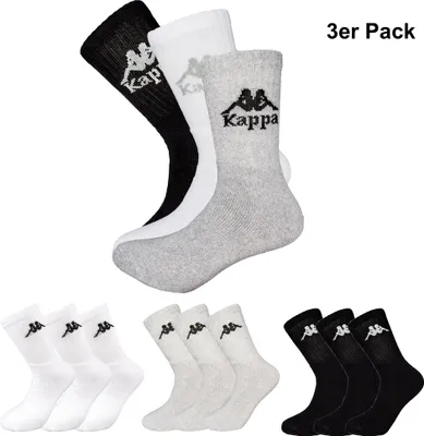 Produktbild von Kappa  Sport Tennissocken Socken White Sockengröße 39-42 (3-er Pack)