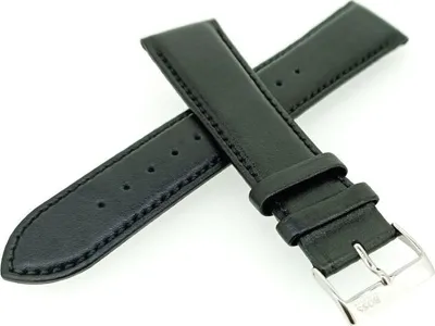 Produktbild von Hugo Boss Herren | Uhrenarmband 22mm Leder schwarz glatt | 1513464